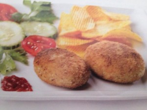 Diet tuna fish cutlet